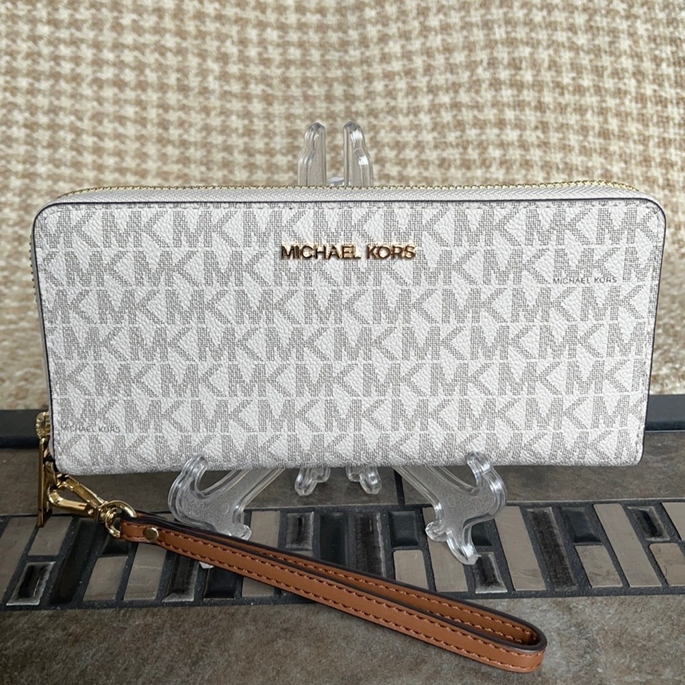 Michael Kors Jet Set Travel Large Travel CONTINENTAL Wristlet-Wallet - Picture 16 of 16